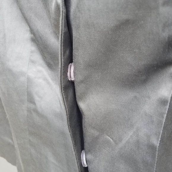 Ann Taylor Shiny Gray Jacket size 10 - Picture 4 of 11